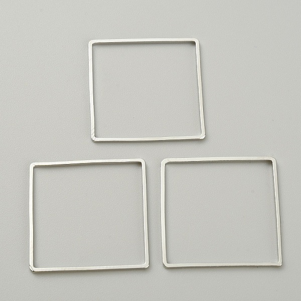 

PandaHall Alloy Linking Rings, Platinum, Square, 25x25x1mm, Inner Diameter: 23.5x23.5mm Alloy Square