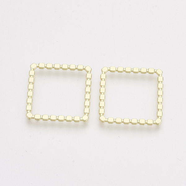 

PandaHall Alloy Linking Rings, Square, Light Gold, 20x20x1mm, Inner Diameter: 17x17mm Alloy Square
