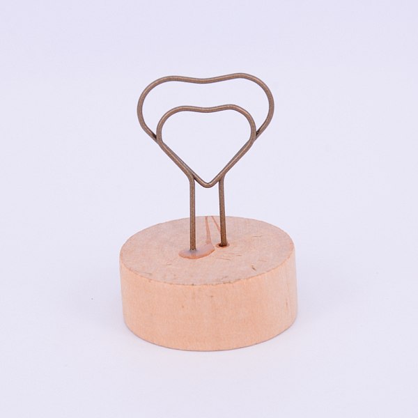 

PandaHall Wood Name Card Holder, Business Card Holder, Heart, BurlyWood, 5.45x3.75cm Wood Orange
