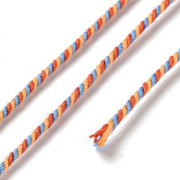 

PandaHall Polyester Twisted Cord, Round, for DIY Jewelry Making, Light Salmon, 1.2mm, about 38.28 Yards(35m)/Roll Polyester