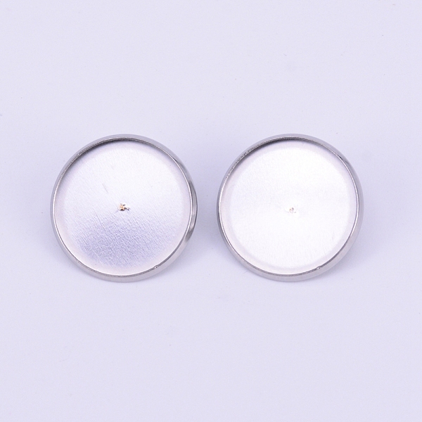 

PandaHall Stainless Steel Brooch Findings, Back Bar Findings, Flat Round, Stainless Steel Color, Tray: 20mm, 22x7mm, Pin: 0.5mm Stainless...