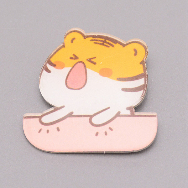

PandaHall Tiger Chinese Zodiac Acrylic Brooch, Lapel Pin for Chinese Tiger New Year Gift, White, Orange, 36x36.5x7mm Acrylic 12 Chinese...