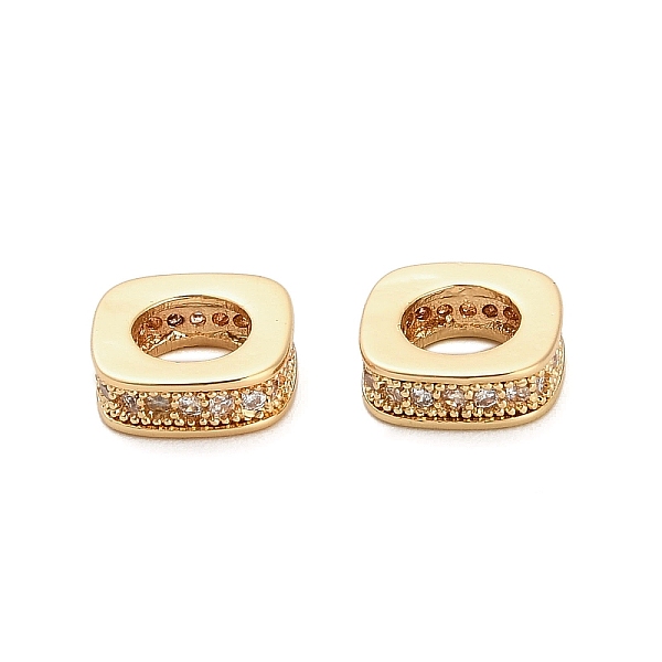 Zirconia cúbica de latón micro pavé abalorios europeas-image-KK-K374-14G-es