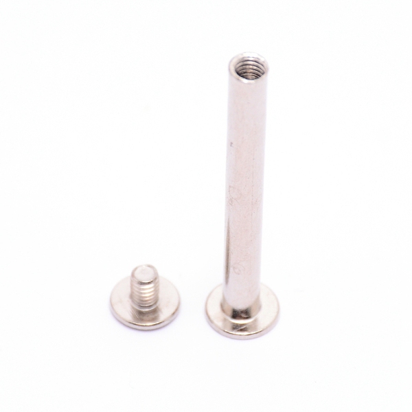 

PandaHall Carbon Steel Snap Rivet Butt Screw, for Scrapbook Photo Albums Binding and Leather Saddles Purses Belt Repair, Stainless Steel...