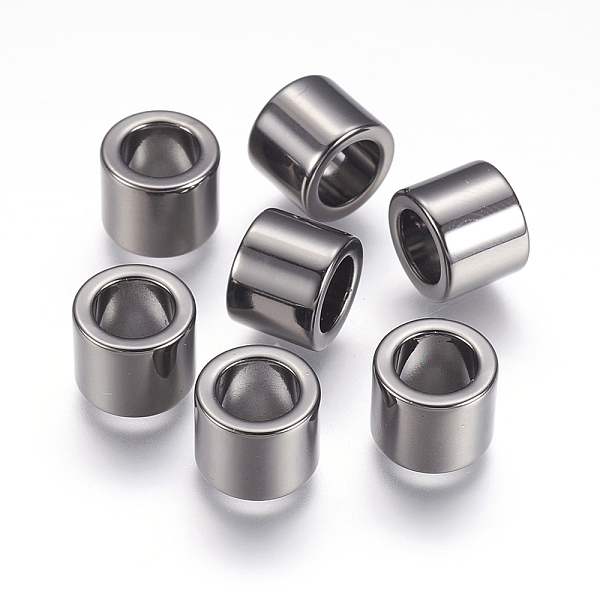 

PandaHall 304 Stainless Steel Beads, Large Hole Beads, Column, Gunmetal, 10x8mm, Hole: 6.5mm 304 Stainless Steel Column