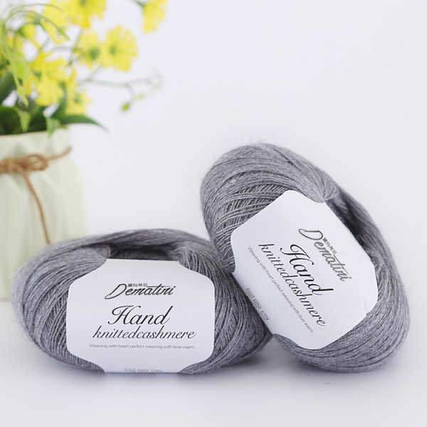 

PandaHall Wool Yarn for Sweater Hat, 4-Strands Wool Threads for Knitting Crochet Supplies, Dark Gray, about 656.17 Yards(600m)/Roll Wool