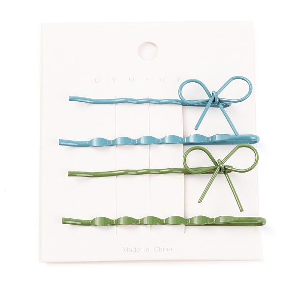 4Pcs Painted Iron H… - image