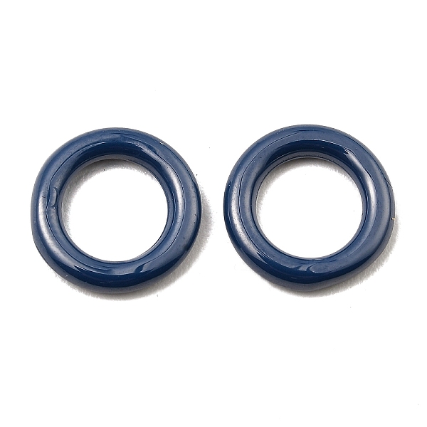 

PandaHall Bioceramics Zirconia Ceramic Linking Ring, Nickle Free, No Fading and Hypoallergenic, Round Ring Connector, Marine Blue, 12x2mm...