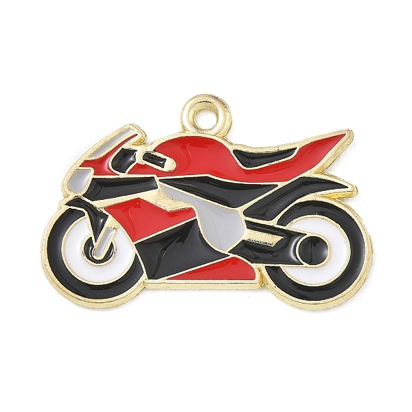 Racing Car Theme Alloy Enamel Pendants