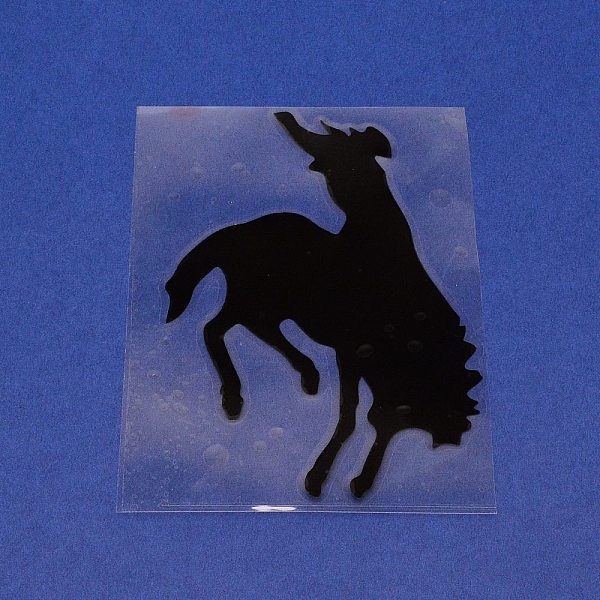 

PandaHall Waterproof Self Adhesive Plastic Stickers, Car Decoration Stickers, Cowboy & Horse & Horse Decal, Black, 14.6x10.8x0.02cm Plastic...