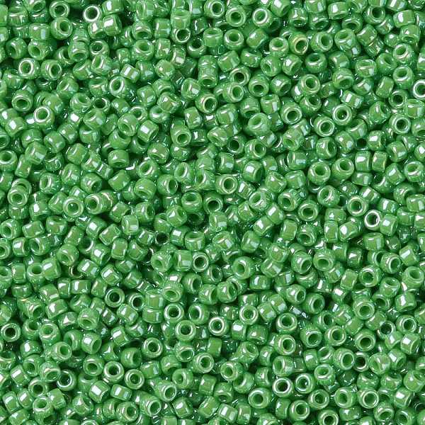 

PandaHall TOHO Round Seed Beads, Japanese Seed Beads, (130) Opaque Luster Mint Green, 15/0, 1.5mm, Hole: 0.7mm, about 3000pcs/10g Glass...