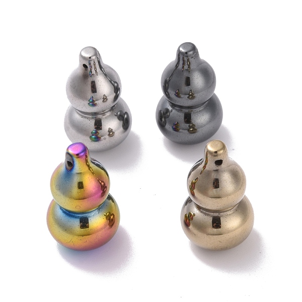 

PandaHall Non-magnetic Synthetic Hematite Pendants, Gourd, Mixed Color, 24.5x14.5mm, Hole: 0.9mm Hematite Others