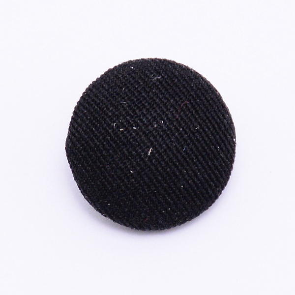 

PandaHall Cloth Shank Buttons, with Zinc Alloy Finding, Flat Round, for Overcoat Garment Accessories, Platinum, Black, 14x7mm, Hole: 2x2mm...