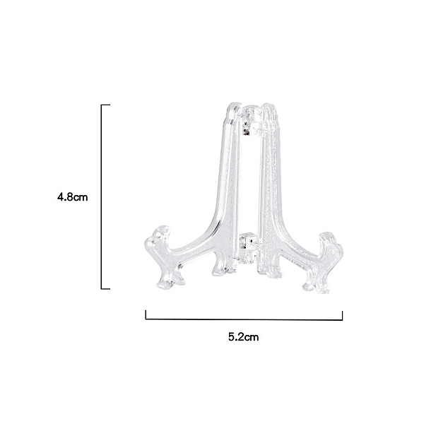 

PandaHall Acrylic Badge Display Stands, Easels Holder for Coin, Challenge Medals Display, Clear, 5.2x4.8cm, Fit For 40~75mm Badge Acrylic...