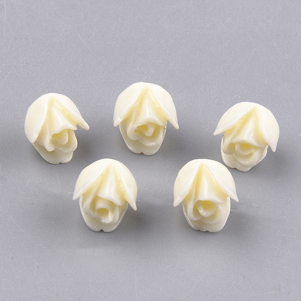 

PandaHall Synthetic Coral Beads, Dyed, Rose, Cornsilk, 6.5x7x6.5mm, Hole: 1mm Synthetic Coral Flower Gold