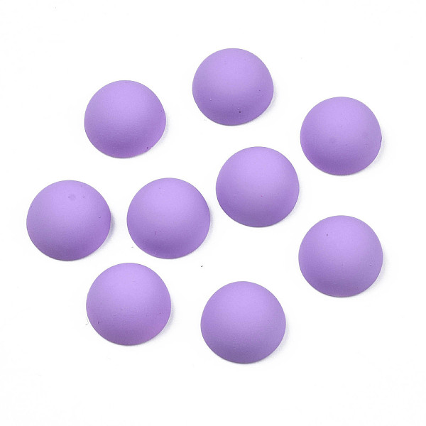 

PandaHall Opaque Spray Painted Acrylic Cabochonsl, Half Round, Medium Orchid, 11.5x6mm Acrylic Half Round