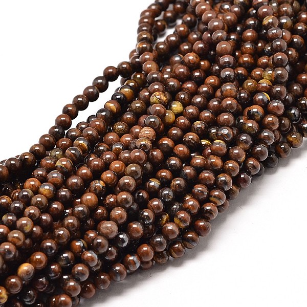 

PandaHall Natural Red Tiger Eye Round Bead Strands, 6mm, Hole: 1mm, about 68pcs/strand, 16 inch Tiger Eye Round