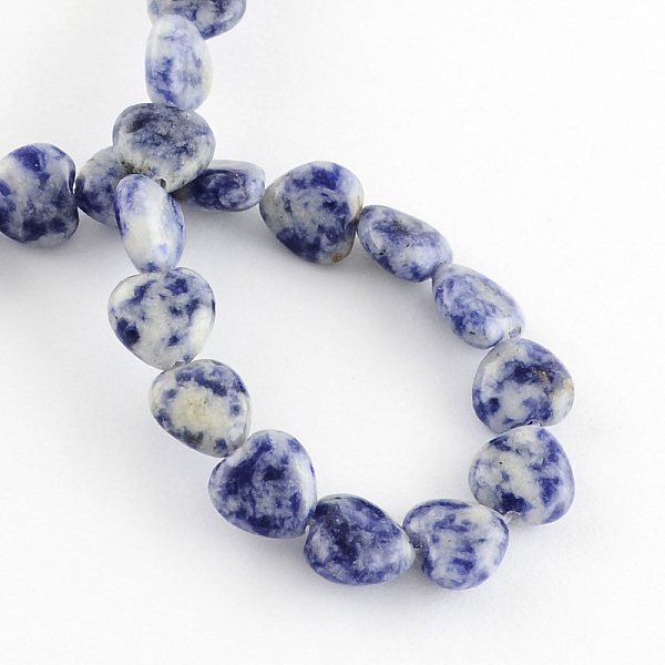 

PandaHall Natural Blue Spot Jasper Bead Strands, Heart, Blue, 10x10x5mm, Hole: 1mm, about 40pcs/strand, 15.3 inch Blue Spot Jasper Heart...