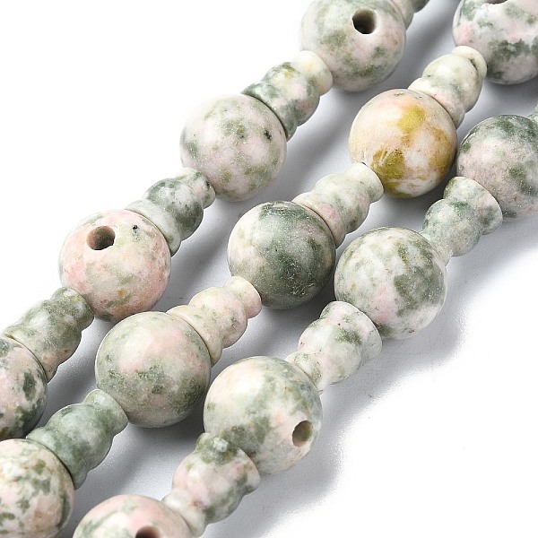 

PandaHall Natural Green Line Jasper 3-Hole Guru Bead Strands, for Buddhist Jewelry Making, T-Drilled Beads, 16x10mm, Hole: 2~2.5mm Green...