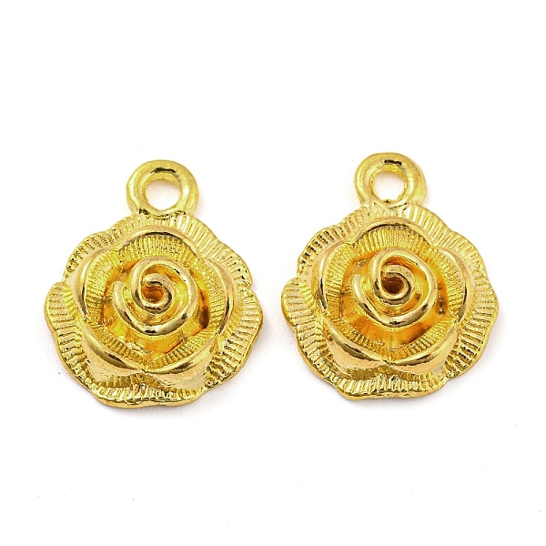 

PandaHall Alloy Pendants, Cadmium Free & Lead Free, Flower, Golden, 17x14x4.5mm, Hole: 1.8mm, about 526pcs/1000g Alloy Flower