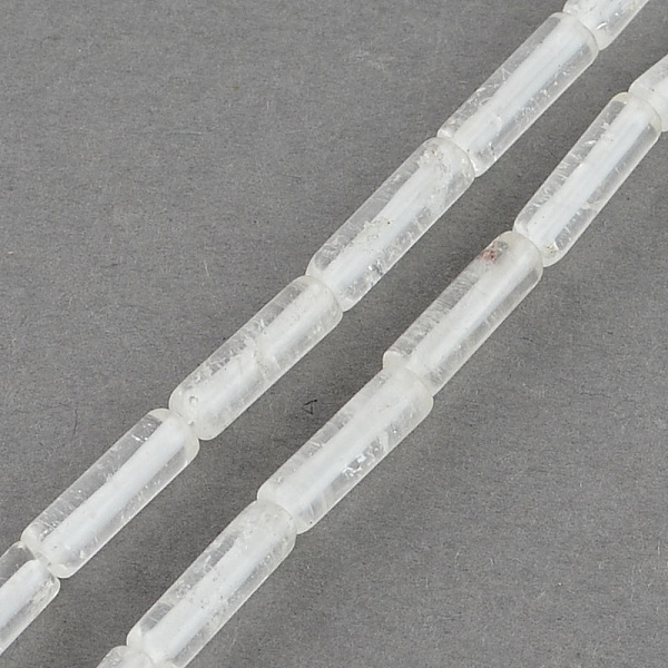 

PandaHall Natural Quartz Crystal Beads Strands, Rock Crystal Beads, Tube, Clear, 13x4~5mm, Hole: 1mm, about 27~30pcs/strand, 15.3 inch...