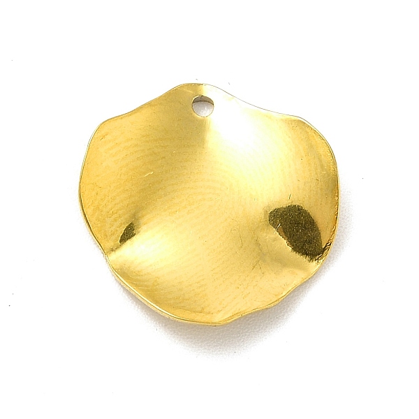 

PandaHall Ion Plating(IP) 201 Stainless Steel Pendants, Leaf Charm, Golden, 16x15.5x1.5mm, Hole: 1.2mm 201 Stainless Steel Leaf