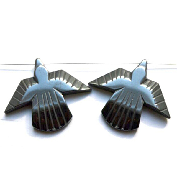 

PandaHall Non-magnetic Synthetic Hematite Bird Pendants, Black, about 34mm wide, 39mm long, hole: 1mm Non-magnetic Hematite Bird Black