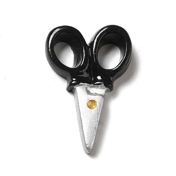 

PandaHall Opaque Resin Pendants, with Platinum Tone Iron Loops, Electrical Appliance Charms, Black, Scissor Pattern, 31.5x21x5.5mm, Hole...