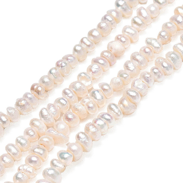 

PandaHall Natural Cultured Freshwater Pearl Beads, Potato, Seashell Color, 1.5~2.5mm, Hole: 0.5mm, about 226~229pcs/strand, 13.98inch~14.06...