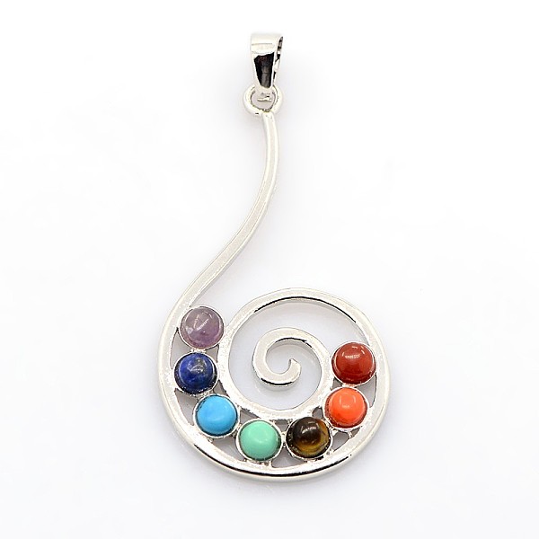 Chakra Cru Pendentifs En Laiton De Bijoux De Pierres Précieuses