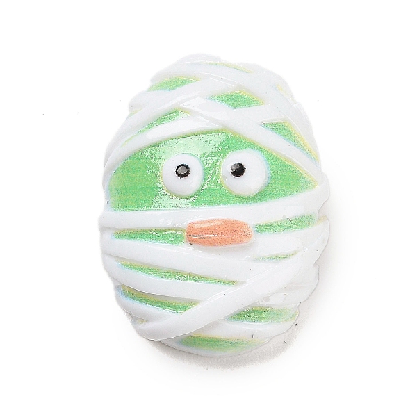 

PandaHall Hallowmas Opaque Resin Decoden Cabochons, Mummy, White, 25.5x19.5x9mm Resin Others White