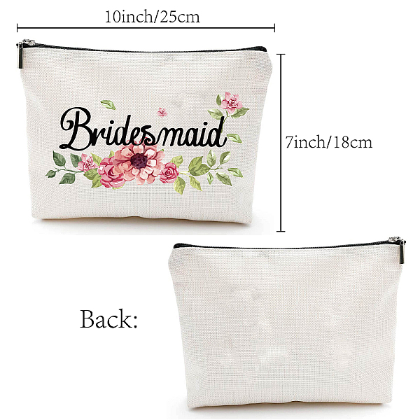 

PandaHall 12# Cotton-polyester Bag, Stroage Bag, Rectangle, Flower Pattern, 18x25cm Cloth Flower