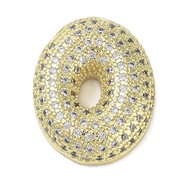 

PandaHall Rack Plating Brass Micro Pave Clear Cubic Zirconia Pendants, Lead Free & Cadmium Free, Long-Lasting Plated, Letter O, 25x20x5.5mm...