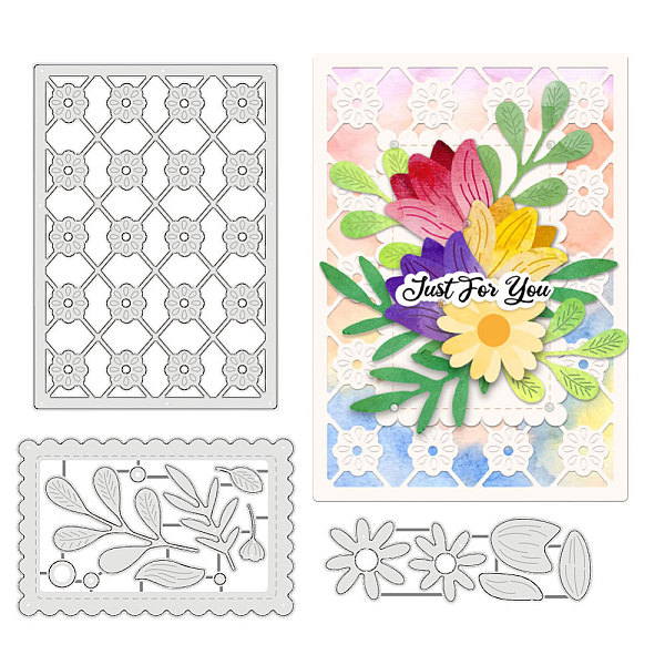 

PandaHall Flower Carbon Steel Cutting Dies Stencils, for DIY Scrapbooking, Photo Album, Decorative Embossing Paper Card, Stainless Steel...