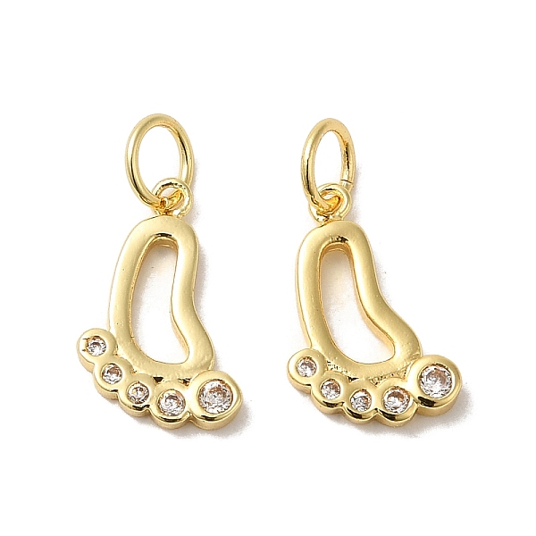 

PandaHall Rack Plating Brass Micro Pave Cubic Zirconia Pendants, with Jump Ring, Long-Lasting Plated, Lead Free & Cadmium Free, Footprint..., Clear