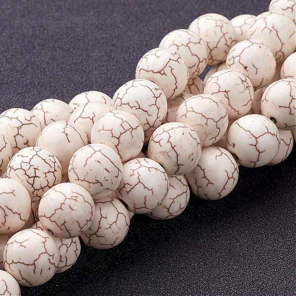 

PandaHall Synthetic Magnesite Beads Strands, Round, White, 12mm, Hole: 1mm, about 35pcs/strand, 15.9 inch, about 14strands/1000g Magnesite...
