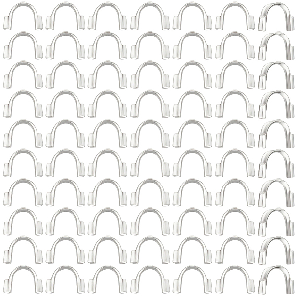 

PandaHall Beebeecraft 200Pcs 304 Surgical Stainless Steel Wire Guardian and Protectors, Stainless Steel Color, Hole: 0.8mm...