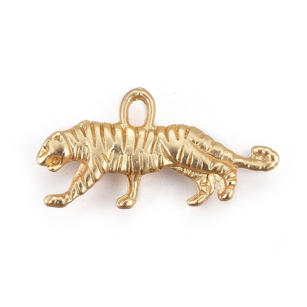 

PandaHall Tibetan Style Alloy Pendants, Tiger, Lead Free & Nickel Free & Cadmium Free, Real 18K Gold Plated, Matte Gold Color, 11x22x2.5mm...