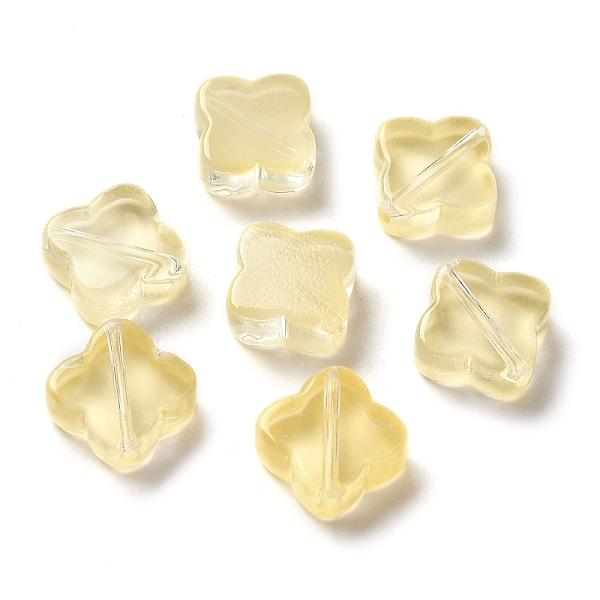

PandaHall Transparent Glass Beads, Rhombus, Yellow, 11.5x11.5x4.5mm, Hole: 1.2mm Glass Rhombus Yellow