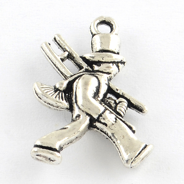 

PandaHall Tibetan Style Alloy Pendants, Man with Ladder, Cadmium Free & Lead Free, Antique Silver, 20x14x4mm, Hole: 1.5mm, about...