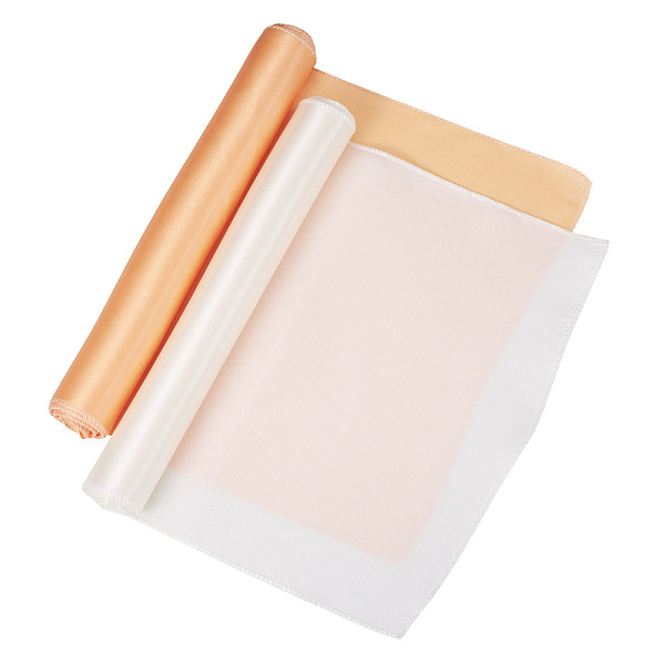 2 chemin de table en polyester de couleur unie