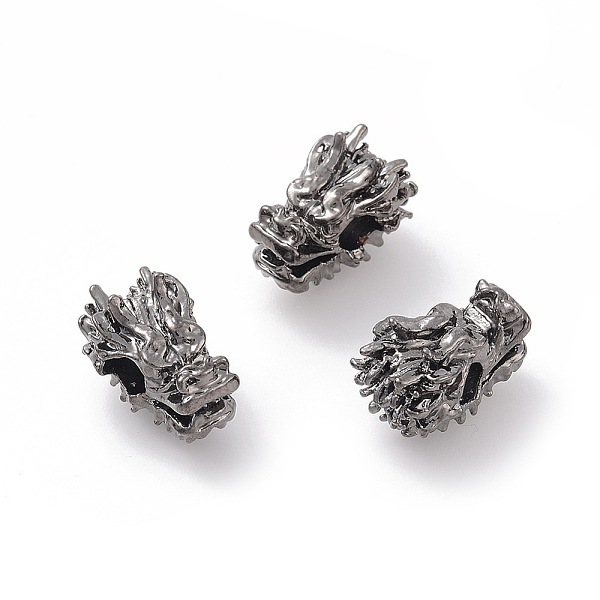 

PandaHall Tibetan Style Alloy Beads, Dragon Head, Gunmetal, 12x7.5x8mm, Hole: 3mm Alloy Dragon