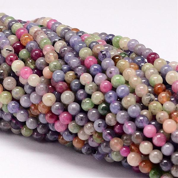 

PandaHall Natural Tanzanite Stone & Tourmaline Beads Strands, Round, Mixed Color, 4mm, Hole: 1mm, about 99pcs/strand, 16 inch Mixed Stone..., Multicolor