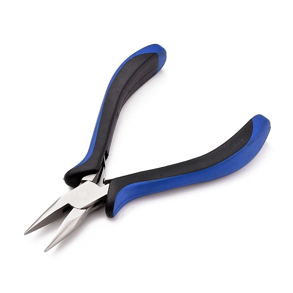

PandaHall 45# Carbon Steel Jewelry Pliers, Needle Nose Pliers, Ferronickel, Stainless Steel Color, 12.5x8.1x1.7cm Carbon Steel