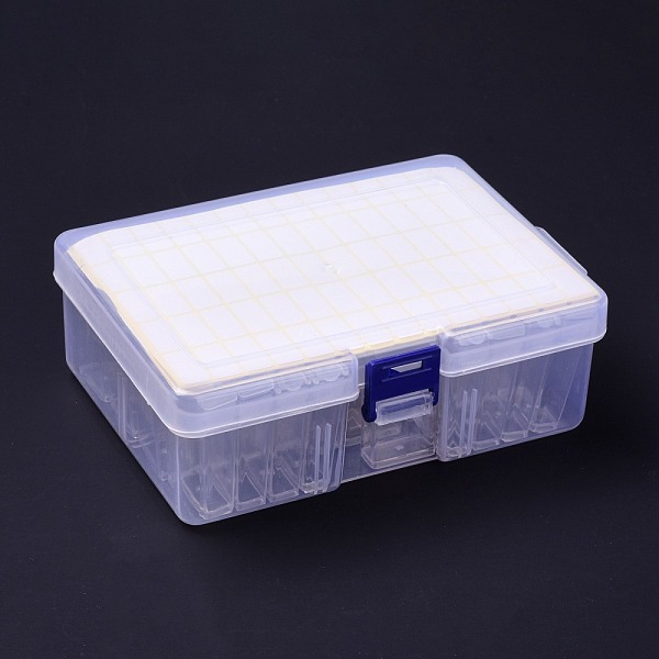 

PandaHall Plastic Bead Containers, for Small Parts, Hardware and Craft, Rectangle, White, 17.8x11.9x5.8cm Plastic Rectangle White