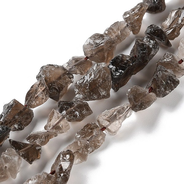 

PandaHall Raw Rough Natural Smoky Quartz Beads Strands, Nuggets, 4~11x4.5~14.5x4.5~14.5mm, Hole: 0.8mm, about 41~43pcs/strand, 15.35~15.94''...