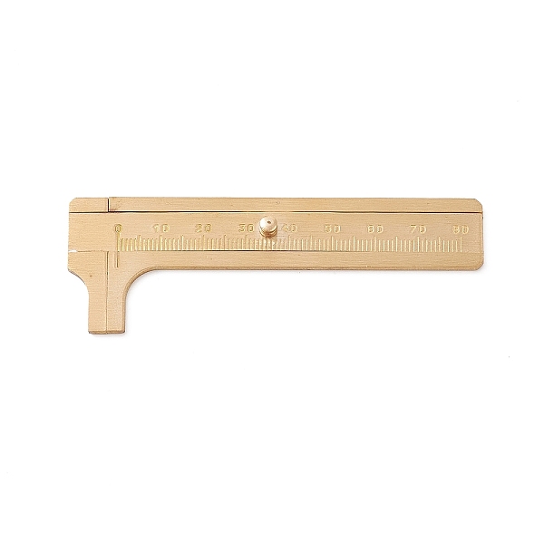 

PandaHall Brass vernier caliper, Golden, 9.65x3.4x2.5cm Brass