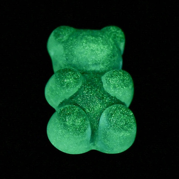 

PandaHall Luminous Resin Cabochons, Bear, Deep Sky Blue, 17.5x11.5x6mm Resin Bear