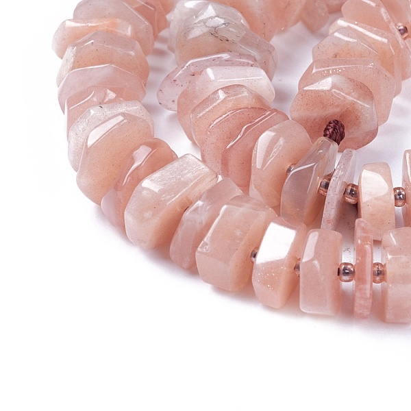 

PandaHall Natural Sunstone Beads Strands, Heishi Beads, Disc/Flat Round, 8~13x8~11x1~4mm, Hole: 1mm, about 89~99pcs/strand, 15.9 inch...