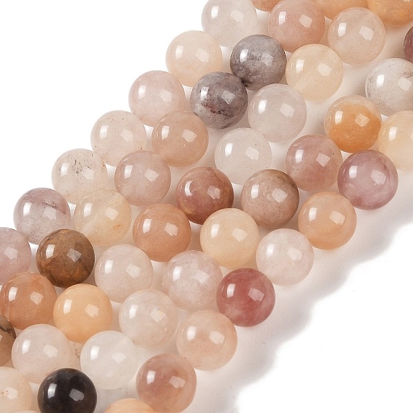 

PandaHall Natural Quartz Beads Strands, Round, 8mm, Hole: 1mm, about 45~47pcs/strand, 15.16''(38.5cm) Other Quartz Round